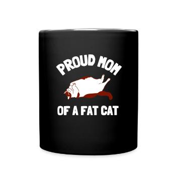 Fat Cat Obesity - Tasse einfarbig - Schwarz - Vorne