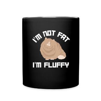 Fat Cat Obesity - Tasse einfarbig - Schwarz - Vorne
