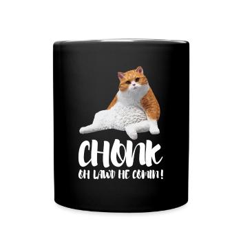Fat Cat Obesity - Tasse einfarbig - Schwarz - Vorne
