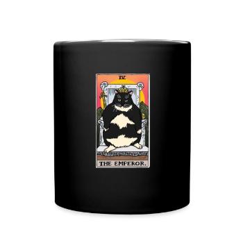 Fat Cat Obesity - Tasse einfarbig - Schwarz - Vorne