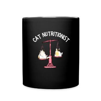 Fat Cat Obesity - Tasse einfarbig - Schwarz - Vorne