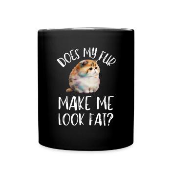 Fat Cat Obesity - Tasse einfarbig - Schwarz - Vorne