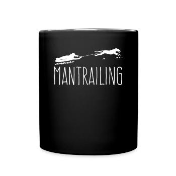 Mantrailing drôle mantrailer - Mug uni - noir - Devant