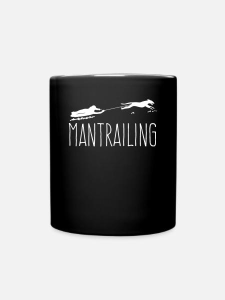 Mantrailing drôle mantrailer - Mug uni - noir