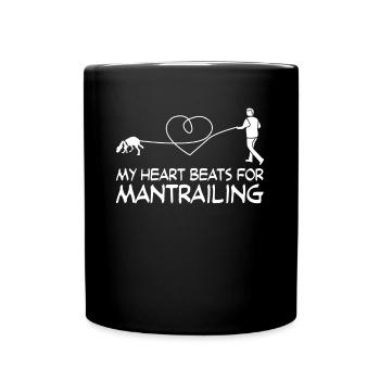 Mantrailer Chien Chiens Mantrailing - Mug uni - noir - Devant