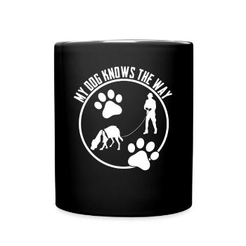 Mantrailing Dog Mantrailer Chiens - Mug uni - noir - Devant