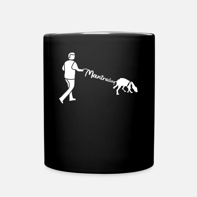 Mantrailing Leash Mantrailer Chiens - Mug uni - noir