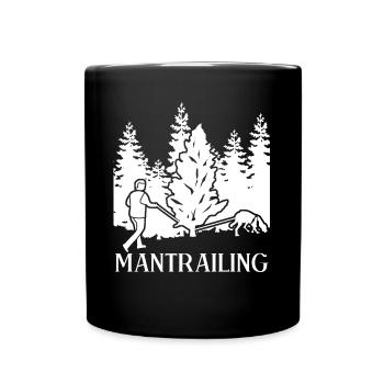 Mantrailing Mantrailer Chiens Chien de forêt - Mug uni - noir - Devant