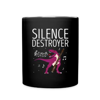 Orchester und Holzblasinstrument - Tasse einfarbig - Schwarz - Vorne