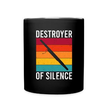 Bassoonist for bassoon orchestra and bassoonist - Full Colour Mug - black - Front