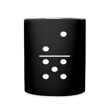 Domino Game Tile 2-5 - Drôle de costume de groupe - Mug uni - noir - Devant