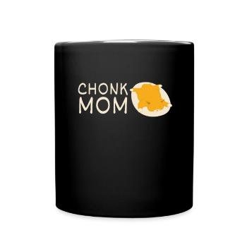 Chonk Cat Obesity - Full Colour Mug - black - Front