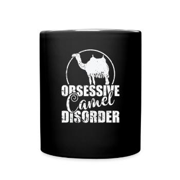 Obsessive Camel Disorder Dromedar - Tasse einfarbig - Schwarz - Vorne