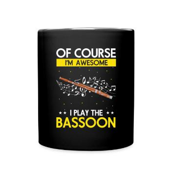 Basson Orchesta design pour bassonistes - Mug uni - noir - Devant
