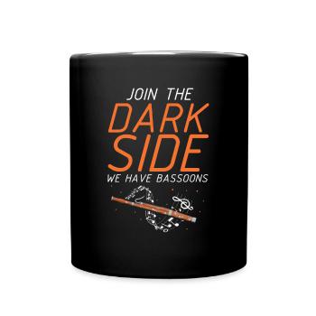 Basson pour basson anches et bassoniste - Mug uni - noir - Devant