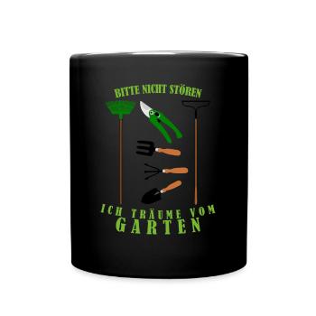 Galabauer Garten Gärtner Galabau - Tasse einfarbig - Schwarz - Vorne