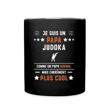 papa judoka papa normal jiu jitsu - Mug uni - noir - Devant