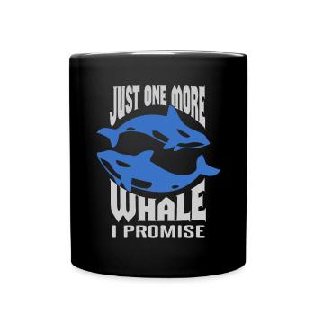 Conception de bélugas pour mammifères marins et orques - Mug uni - noir - Devant