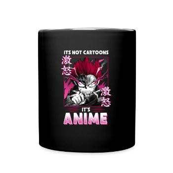 ANIME BOYS ITSNOTCARTOONSITSANIME - Full Colour Mug - black - Front