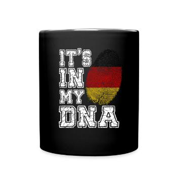 It's In My DNA Germany German Gift - Tasse einfarbig - Schwarz - Vorne