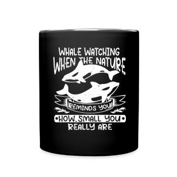 Conception d’observation des baleines pour les baleines - Mug uni - noir - Devant