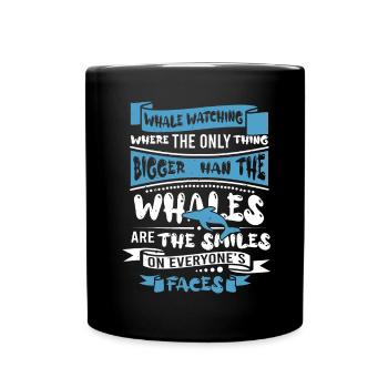 Conception d’observation des baleines pour les baleines - Mug uni - noir - Devant