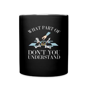 Chess Master Chess Club & 3 Way Chess Game - Full Colour Mug - black - Front