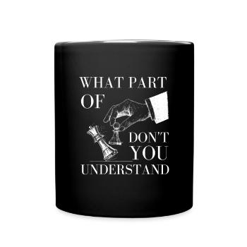 Chess Master Chess Club & 3 Way Chess Game - Full Colour Mug - black - Front