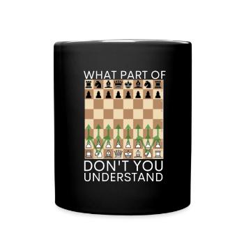 Chess Master Chess Club & 3 Way Chess Game - Full Colour Mug - black - Front