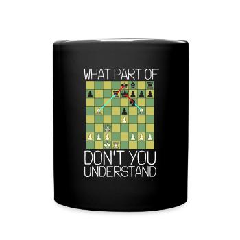 Chess Master Chess Club & 3 Way Chess Game - Full Colour Mug - black - Front