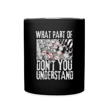 Chess Master Chess Club & 3 Way Chess Game - Full Colour Mug - black - Front