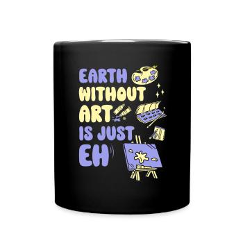 Professeur d’art Drôle de dicteur Cours d’art Cours d’art - Mug uni - noir - Devant