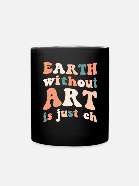Professeur d’art Drôle de dicteur Cours d’art Cours d’art - Mug uni - noir