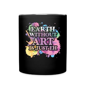 Professeur d’art Drôle de dicteur Cours d’art Cours d’art - Mug uni - noir - Devant