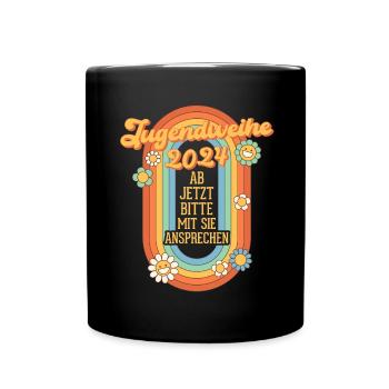 Youth Consecration 2024 From now on, please address them - Full Colour Mug - black - Front