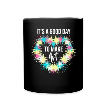 Art Teacher Funny Saying Art Course Art Class - Full Colour Mug - black - Front