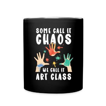 Art Teacher Funny Saying Art Course Art Class - Full Colour Mug - black - Front