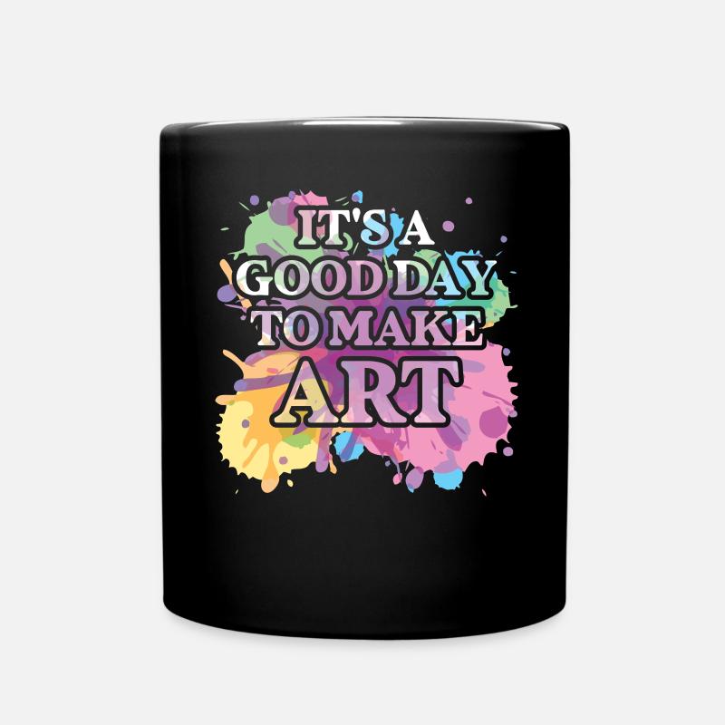 Professeur d’art Drôle de dicteur Cours d’art Cours d’art - Mug uni - noir