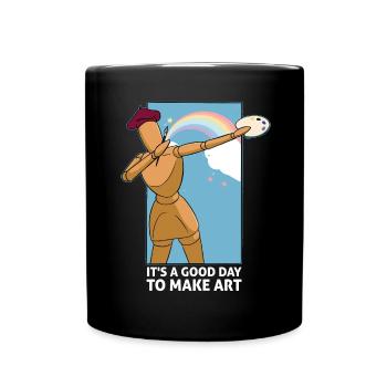 Professeur d’art Drôle de dicteur Cours d’art Cours d’art - Mug uni - noir - Devant