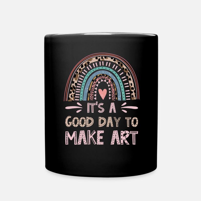 Professeur d’art Drôle de dicteur Cours d’art Cours d’art - Mug uni - noir