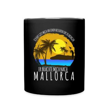 Majorca Party Holidays Palma - Full Colour Mug - black - Front