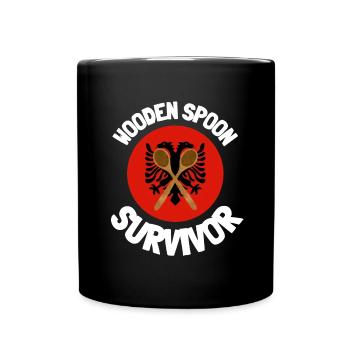 J’ai survécu à la cuillère de bois - Parenting - Mug uni - noir - Devant