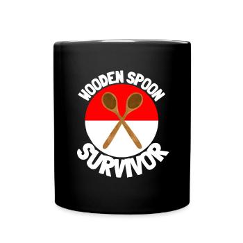 J’ai survécu à la cuillère de bois - Parenting - Mug uni - noir - Devant