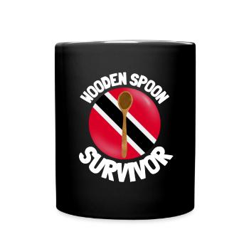 J’ai survécu à la cuillère de bois - Parenting - Mug uni - noir - Devant