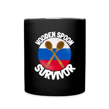J’ai survécu à la cuillère de bois - Parenting - Mug uni - noir - Devant