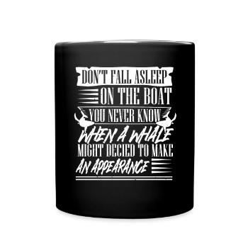 Conception de bélugas pour mammifères marins et orques - Mug uni - noir - Devant