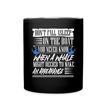 Rorqual bleu pour béluga et mammifères marins - Mug uni - noir - Devant