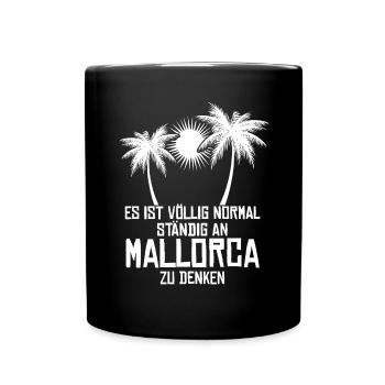 Mallorca Palma - Tasse einfarbig - Schwarz - Vorne