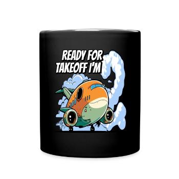 Ready for Takeoff I'm 2 - 2nd Birthday Boy - Tasse einfarbig - Schwarz - Vorne