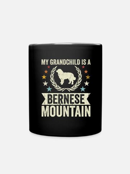 Mon petit-fils est une montagne bernoise - Mug uni - noir
